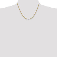 10k 2.25mm Diamond-cut Rope Chain-10K018-18