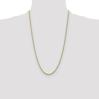 10k 2.25mm Diamond-cut Rope Chain-10K018-26