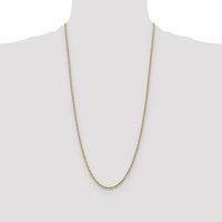 10k 2.25mm Diamond-cut Rope Chain-10K018-28