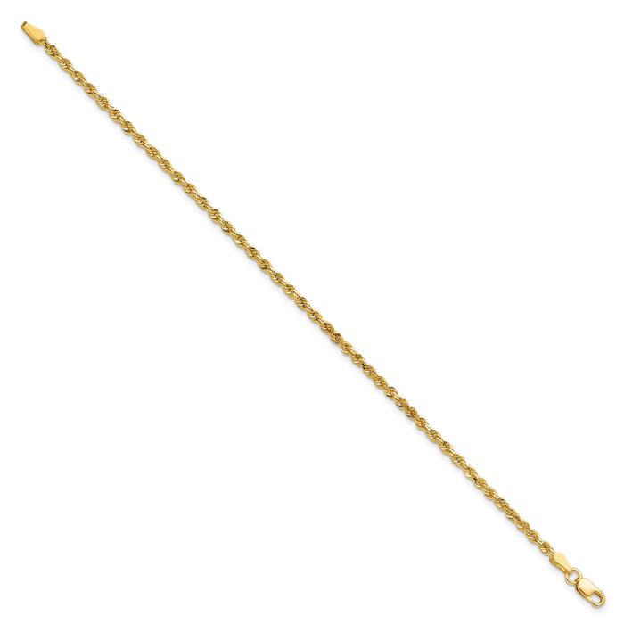 10k 2.25mm Diamond-cut Rope Chain-10K018-8