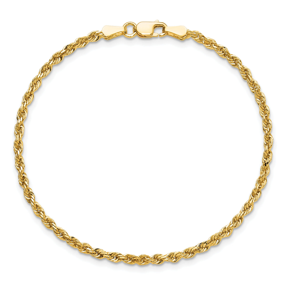 10k 2.25mm Diamond-cut Rope Chain-10K018-8