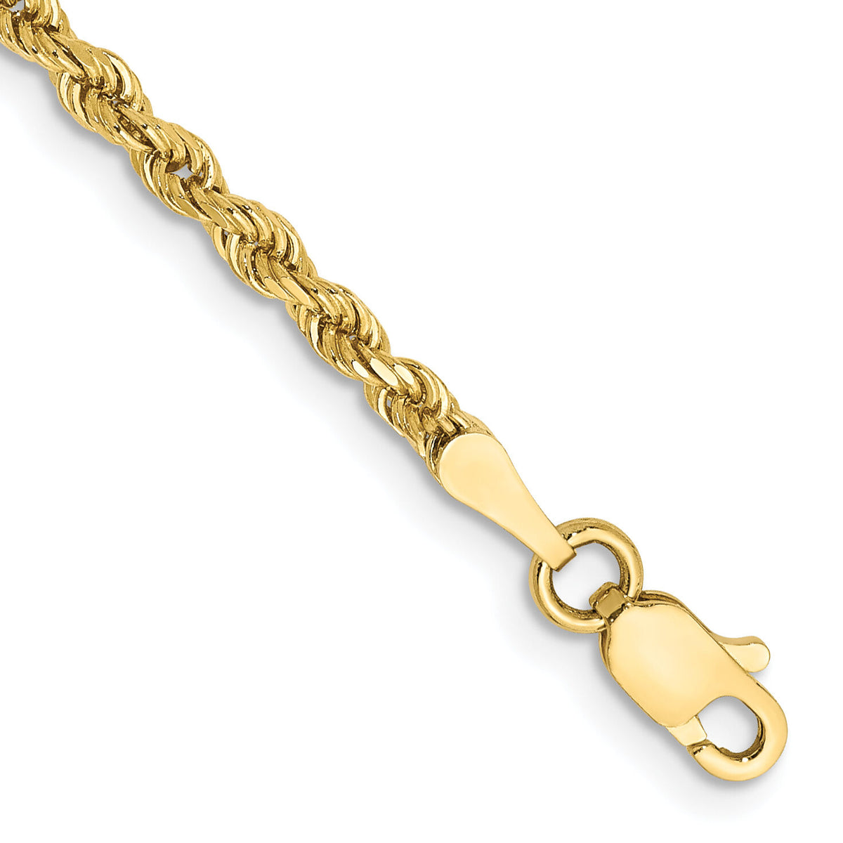 10k 2.25mm Diamond-cut Rope Chain-10K018-7