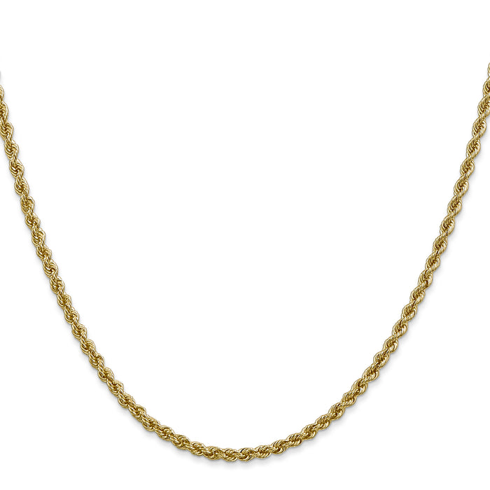 10k 2.5mm Regular Rope Chain-10K018S-28
