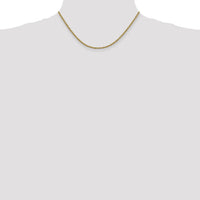 10k 2.5mm Regular Rope Chain-10K018S-16