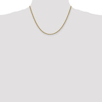 10k 2.5mm Regular Rope Chain-10K018S-18