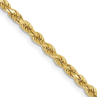 10k 2.25mm Diamond-cut Rope Chain-10K018-26