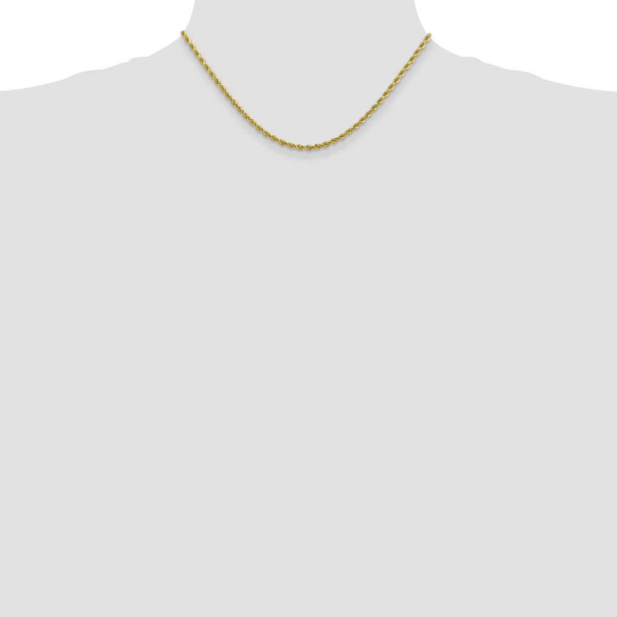 10k 2.75mm Diamond-cut Rope Chain-10K021-16