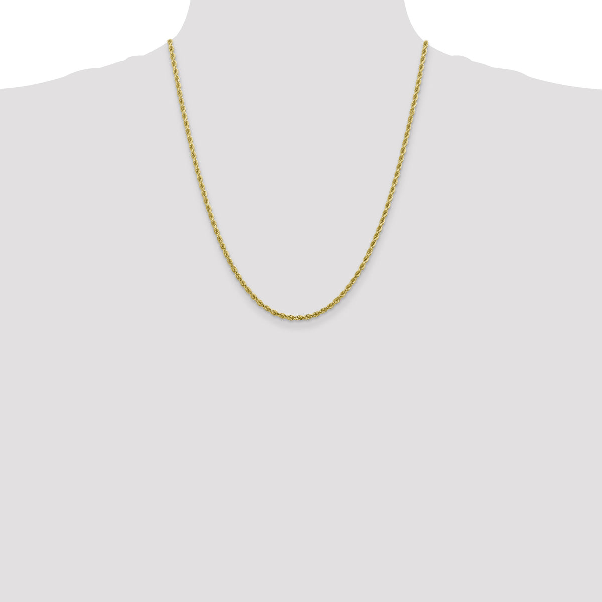 10k 2.75mm Diamond-cut Rope Chain-10K021-22
