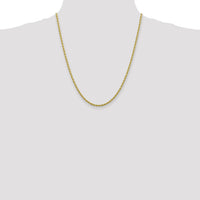 10k 2.75mm Diamond-cut Rope Chain-10K021-22