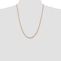 10k 2.75mm Diamond-cut Rope Chain-10K021-24