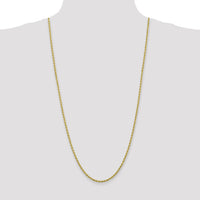 10k 2.75mm Diamond-cut Rope Chain-10K021-30