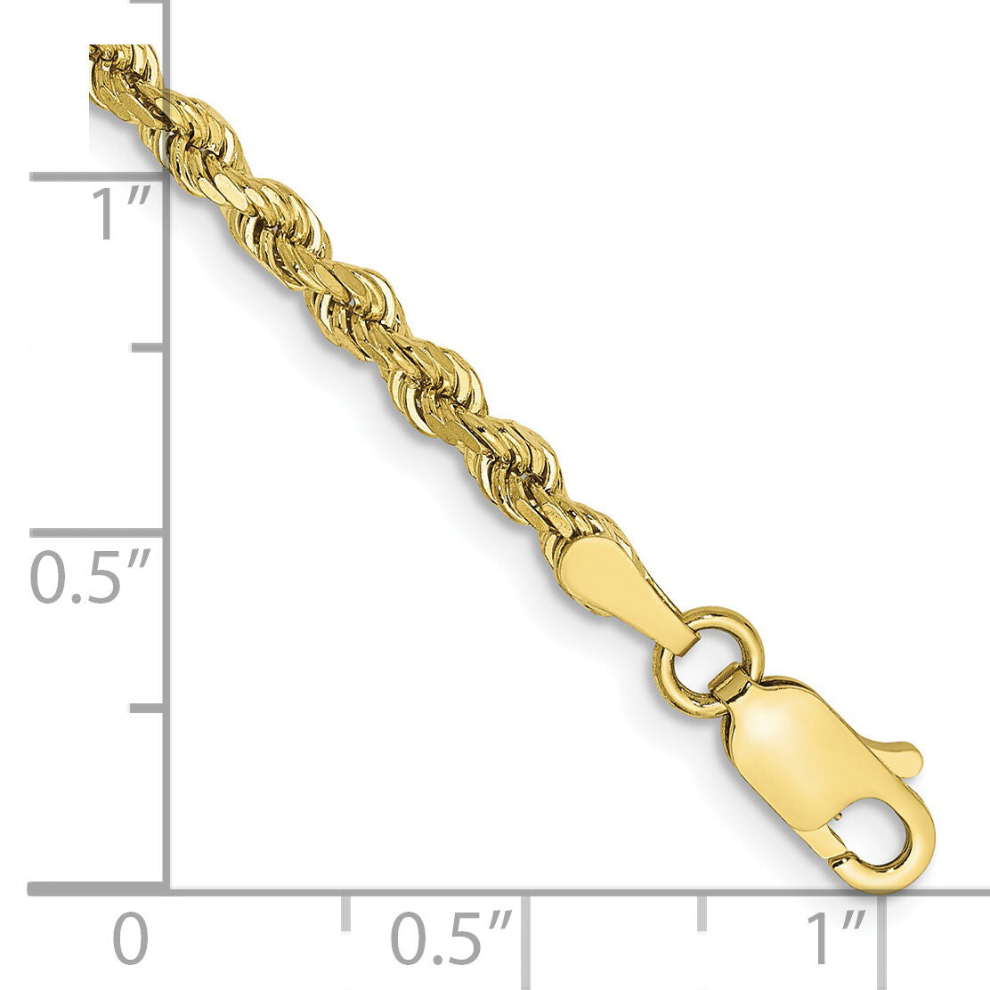 10k 2.75mm Diamond-cut Rope Chain-10K021-9