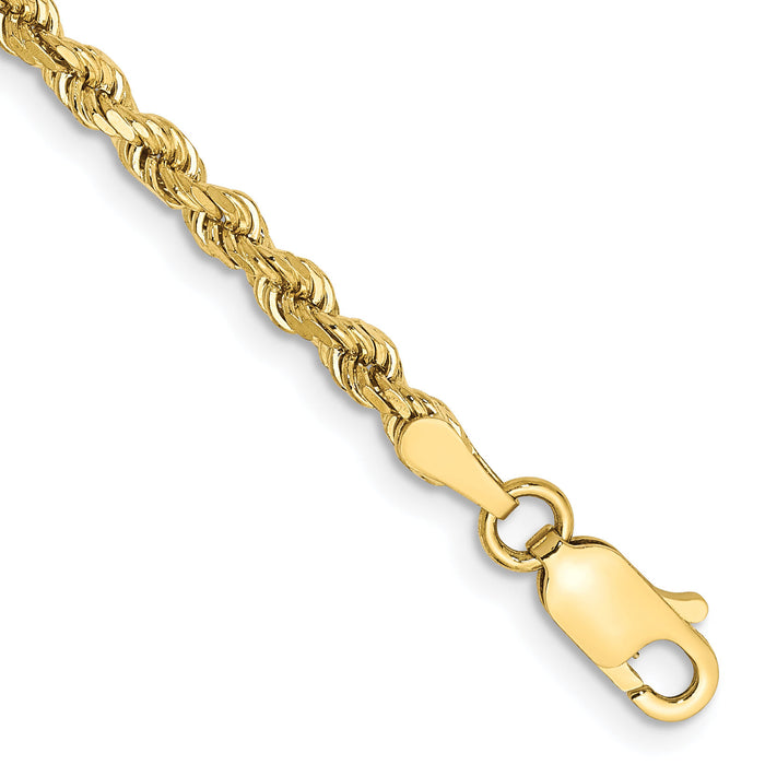 10k 2.75mm Diamond-cut Rope Chain-10K021-9