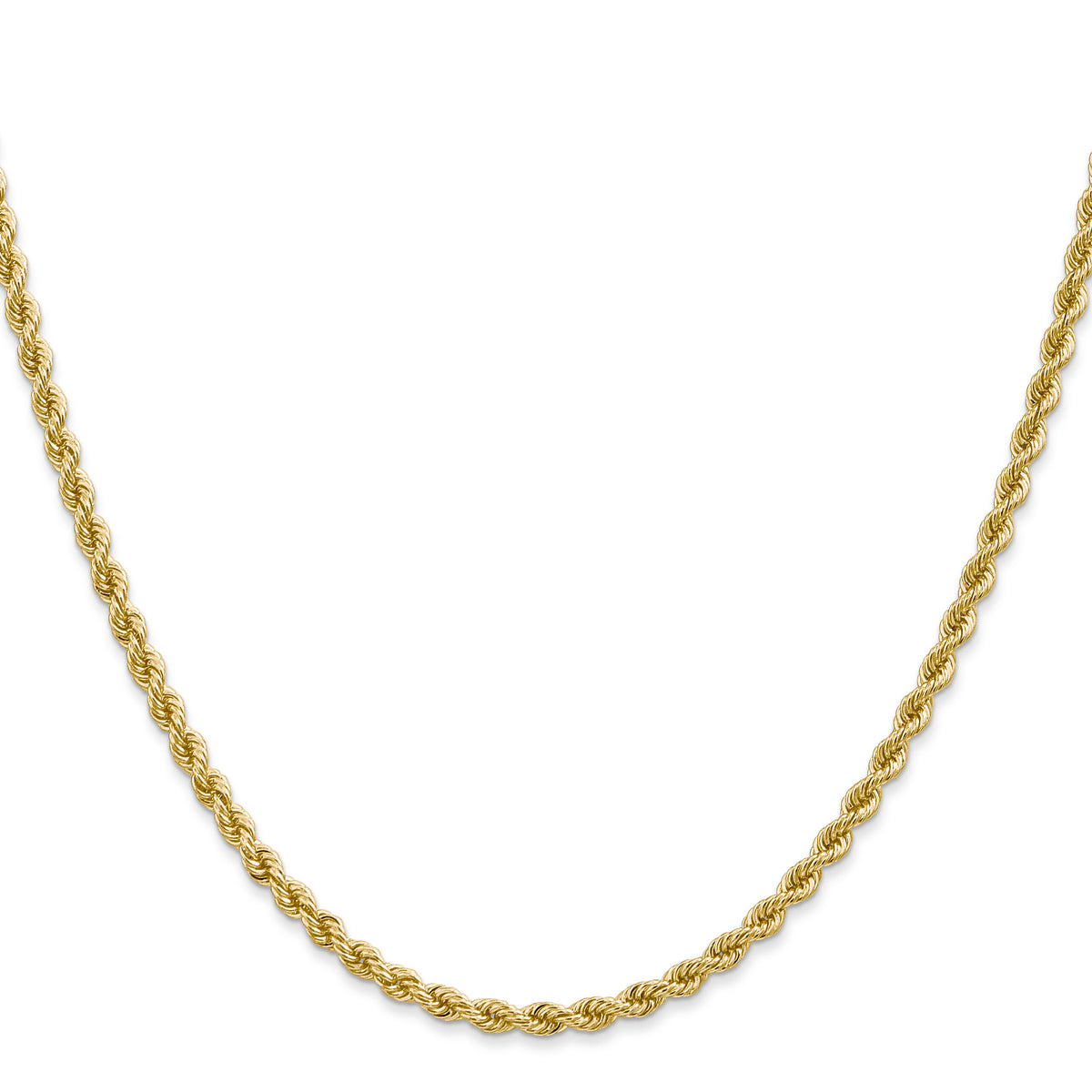10k 2.75mm Regular Rope Chain-10K021S-30