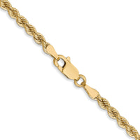 10k 2.75mm Regular Rope Chain-10K021S-20