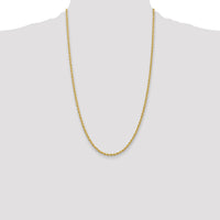 10k 2.75mm Regular Rope Chain-10K021S-26