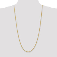 10k 2.75mm Regular Rope Chain-10K021S-30