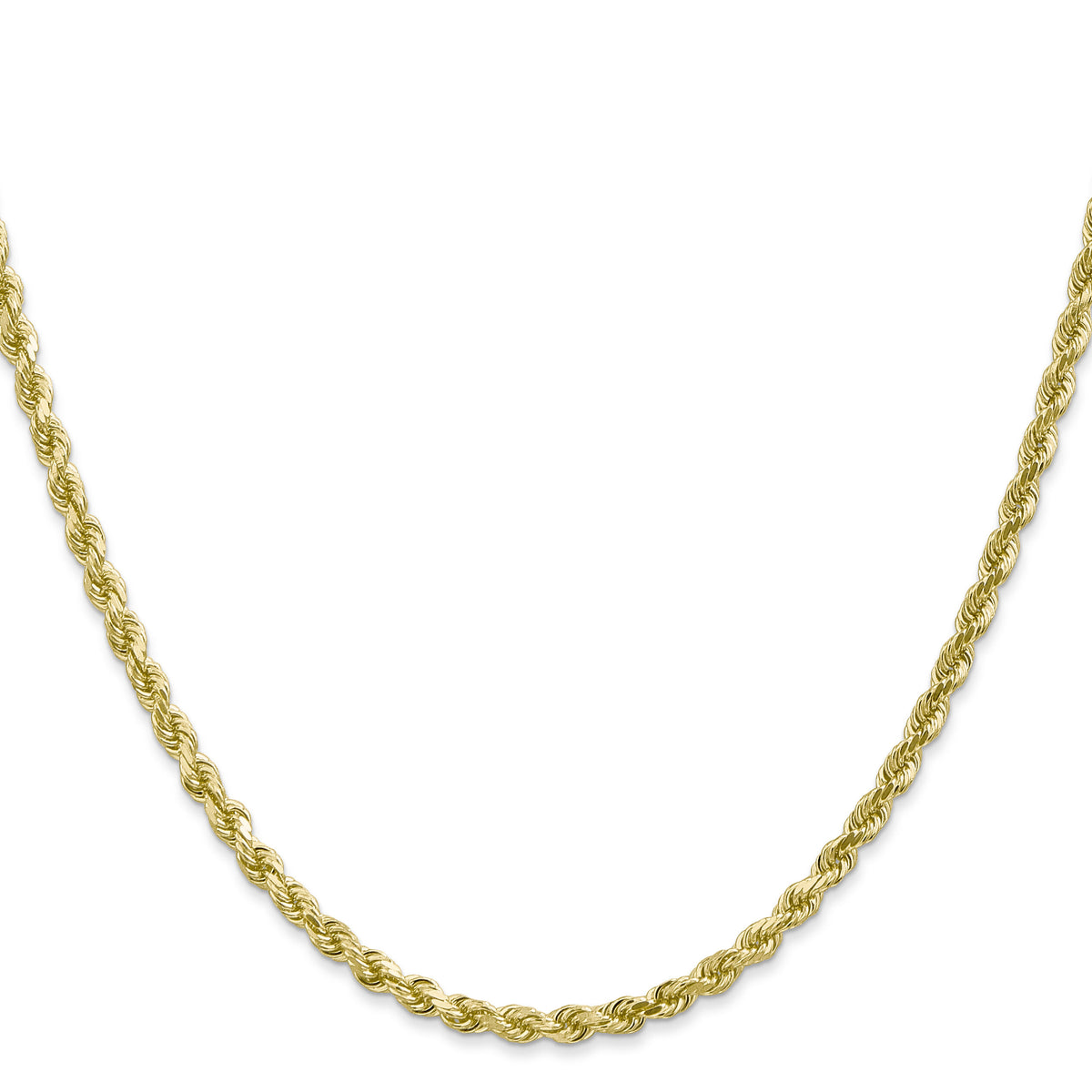 10k 3mm Diamond-cut Rope Chain-10K023-20
