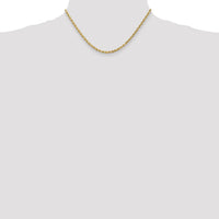 10k 3mm Diamond-cut Rope Chain-10K023-16