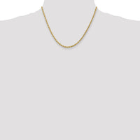 10k 3mm Diamond-cut Rope Chain-10K023-18