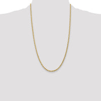 10k 3mm Diamond-cut Rope Chain-10K023-26