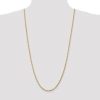 10k 3mm Diamond-cut Rope Chain-10K023-30