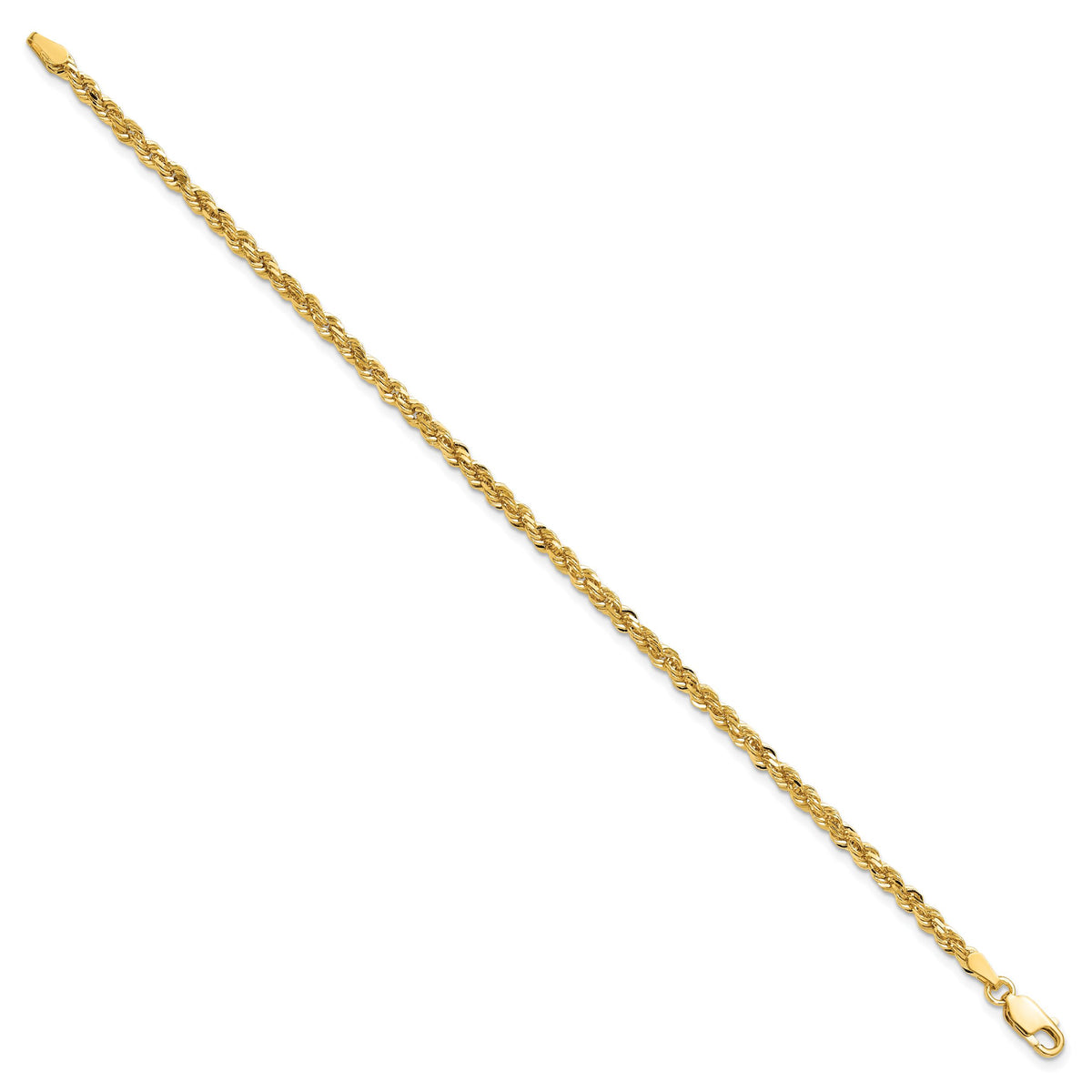 10k 3mm Diamond-cut Rope Chain-10K023-7