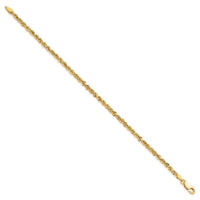 10k 3mm Diamond-cut Rope Chain-10K023-8