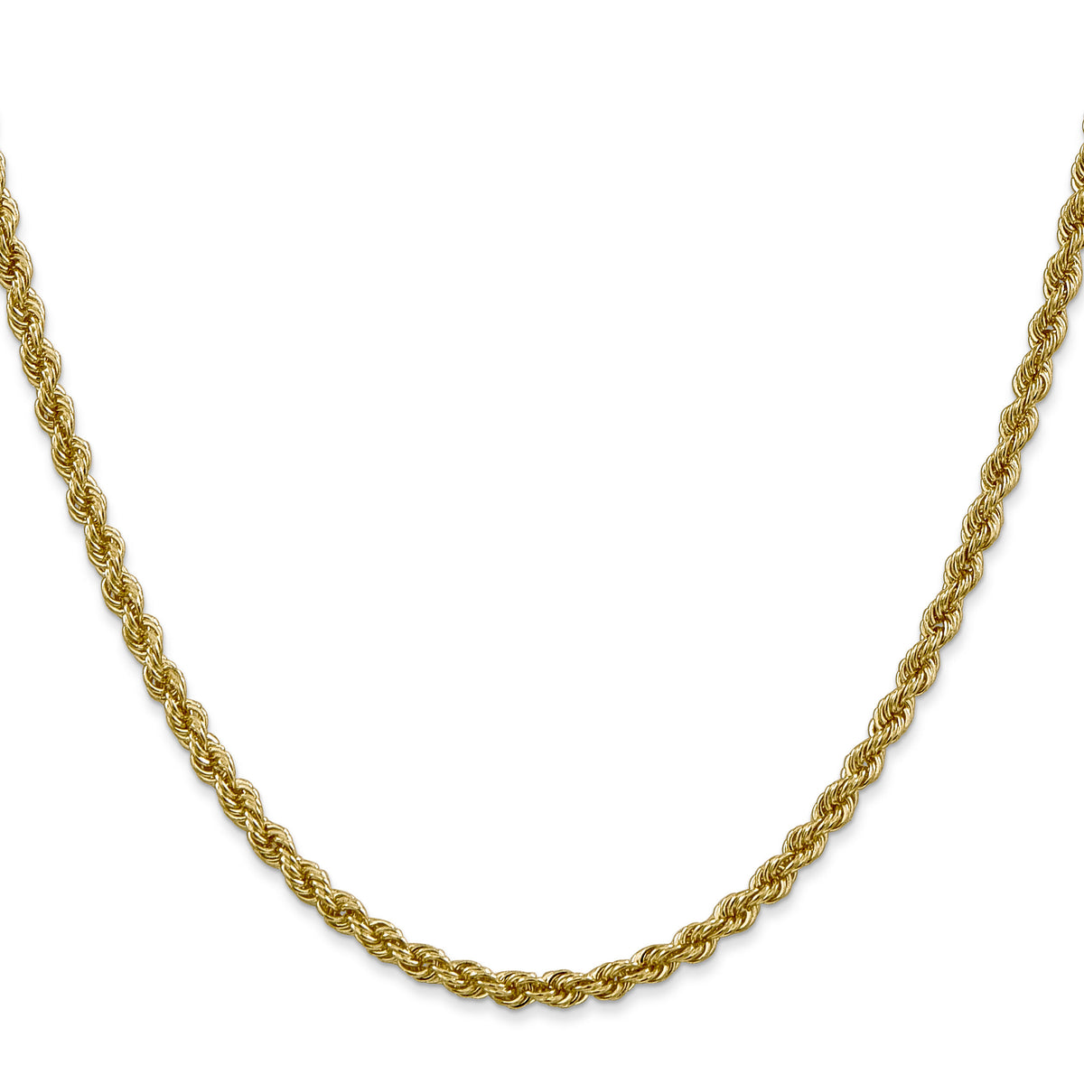 10k 3mm Regular Rope Chain-10K023S-26