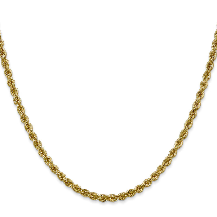10k 3mm Regular Rope Chain-10K023S-26