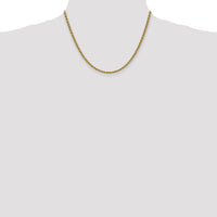 10k 3mm Regular Rope Chain-10K023S-18