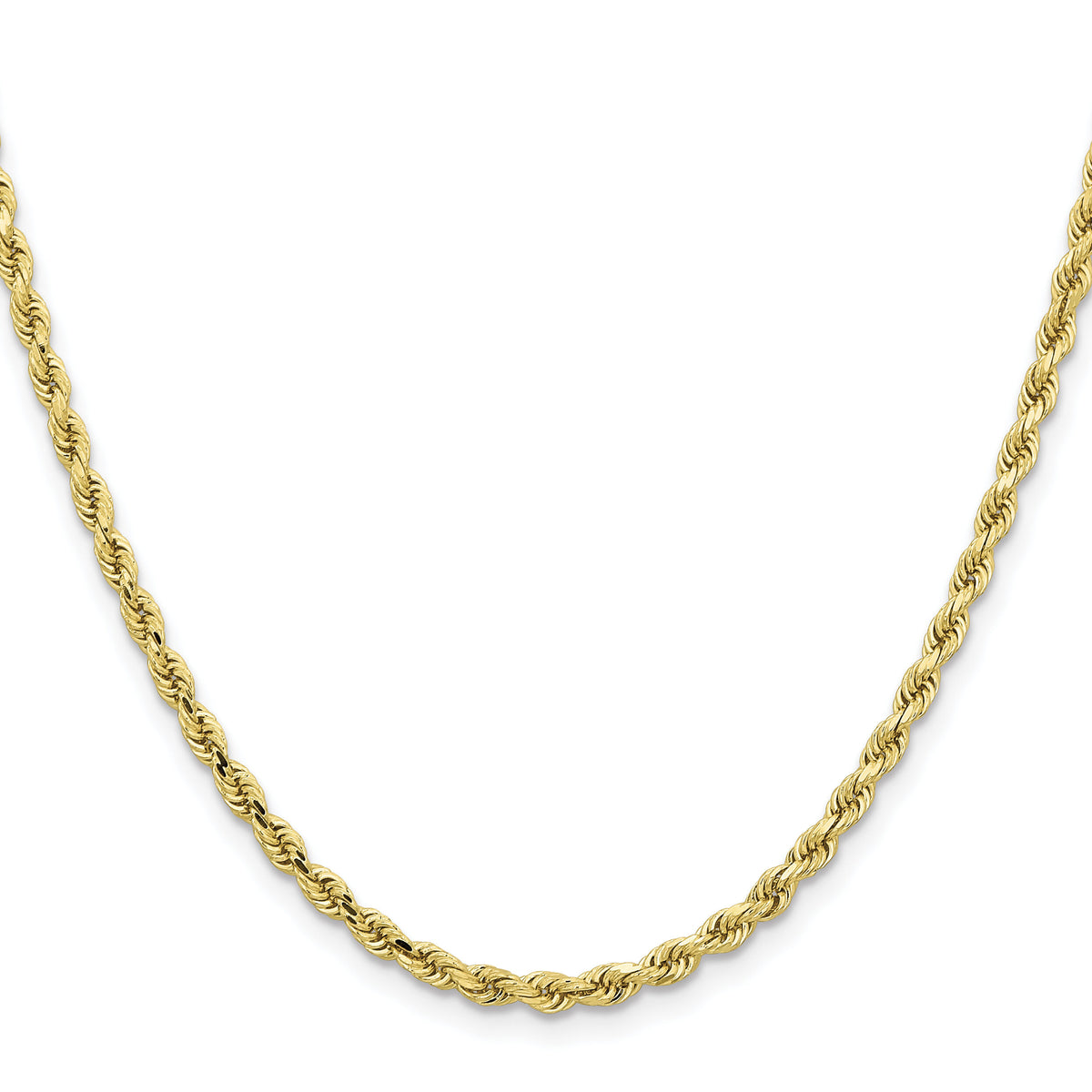 10k 3.25mm Diamond-cut Rope Chain-10K024-28