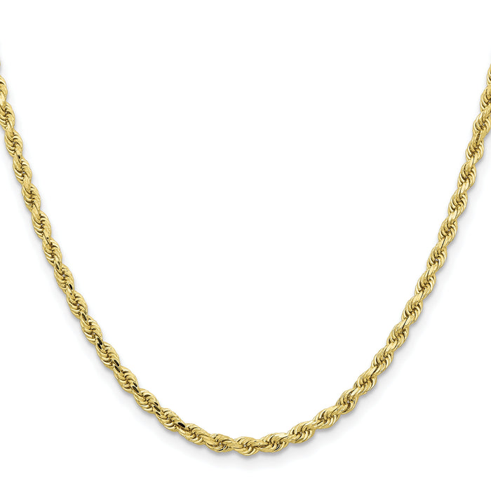 10k 3.25mm Diamond-cut Rope Chain-10K024-26