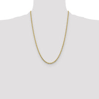 10k 3.25mm Diamond-cut Rope Chain-10K024-24
