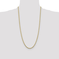 10k 3.25mm Diamond-cut Rope Chain-10K024-28