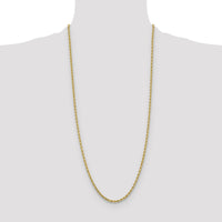 10k 3.25mm Diamond-cut Rope Chain-10K024-30