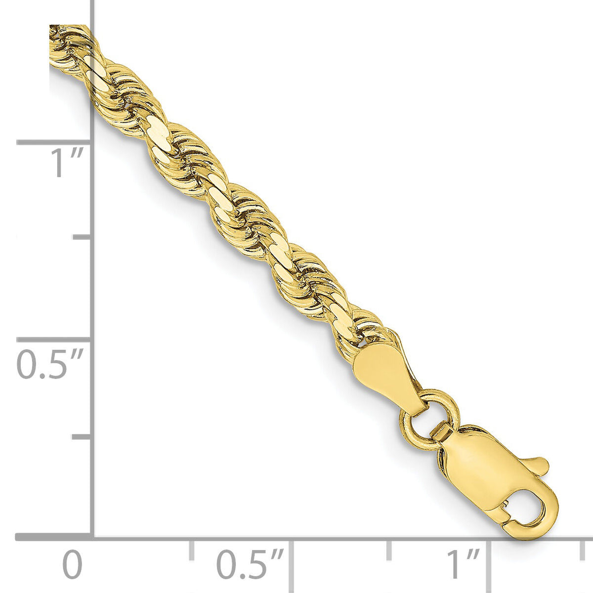 10k 3.25mm Diamond-cut Rope Chain-10K024-7