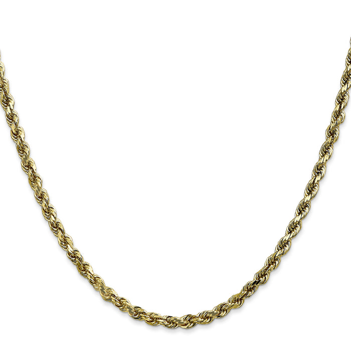 10k 3.5mm Diamond-cut Rope Chain-10K025-16