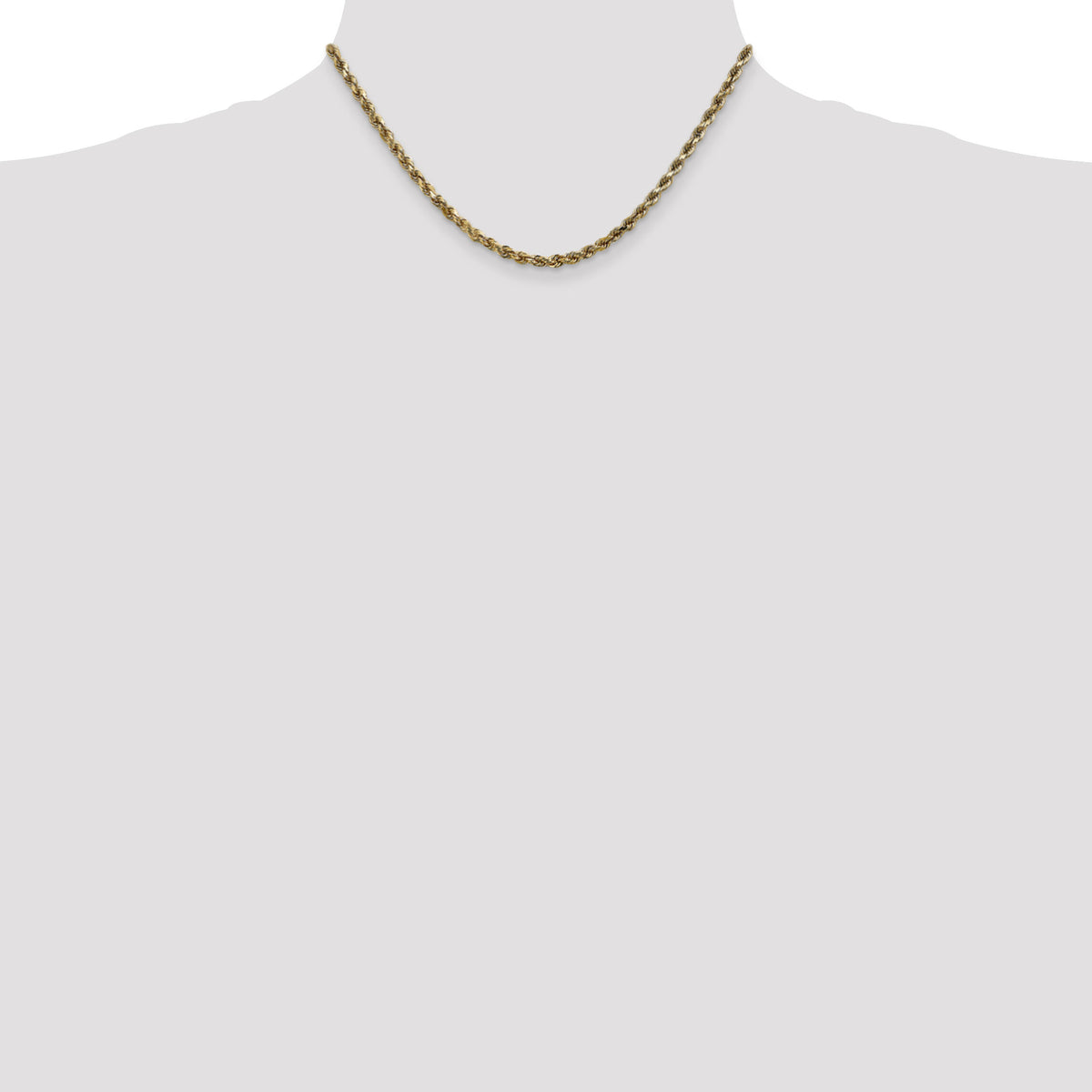 10k 3.5mm Diamond-cut Rope Chain-10K025-16