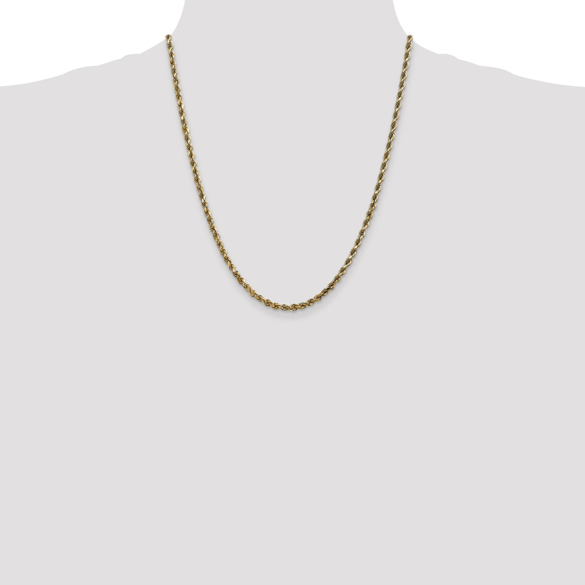 10k 3.5mm Diamond-cut Rope Chain-10K025-22