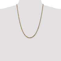 10k 3.5mm Diamond-cut Rope Chain-10K025-24