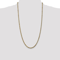 10k 3.5mm Diamond-cut Rope Chain-10K025-28
