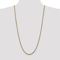 10k 3.5mm Diamond-cut Rope Chain-10K025-30