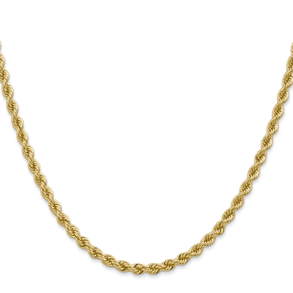 10k 3.65mm Regular Rope Chain-10K025S-18