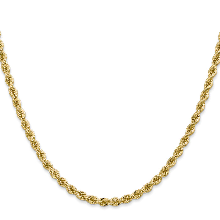 10k 3.65mm Regular Rope Chain-10K025S-18