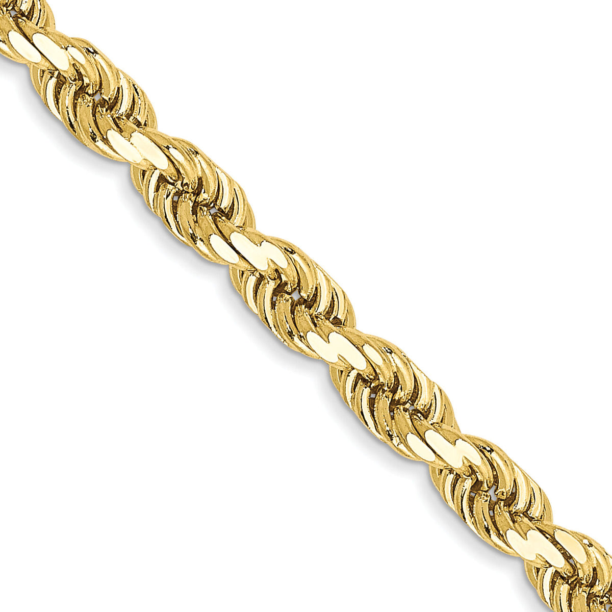 10k 3.5mm Diamond-cut Rope Chain-10K025-30
