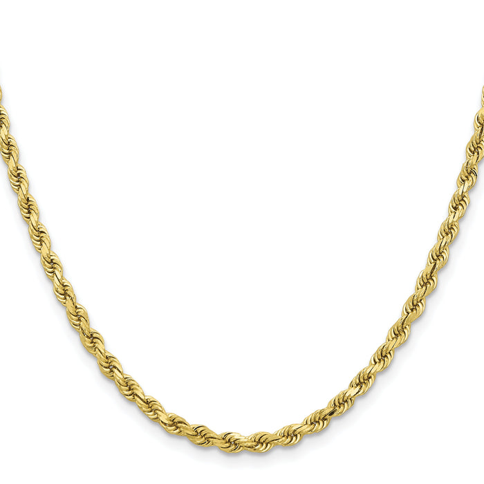 10k 3.75mm Diamond-cut Rope Chain-10K027-18