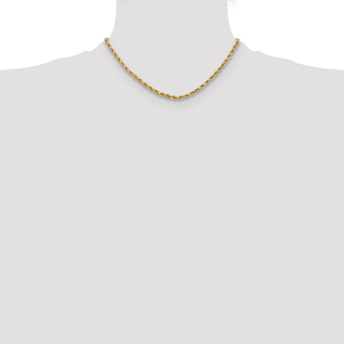 10k 3.75mm Diamond-cut Rope Chain-10K027-16