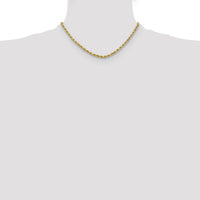 10k 3.75mm Diamond-cut Rope Chain-10K027-16