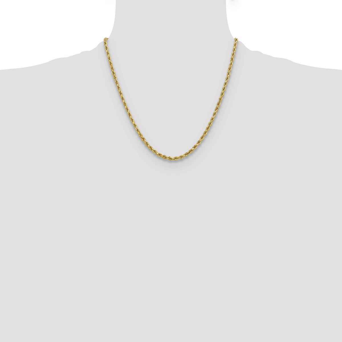 10k 3.75mm Diamond-cut Rope Chain-10K027-20